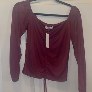 Maroon blouse